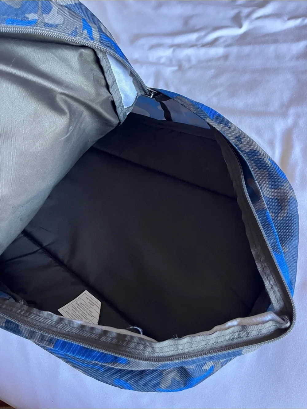 Trans by JanSport Blue Camo Backpack School Bookbag Travel Daypack